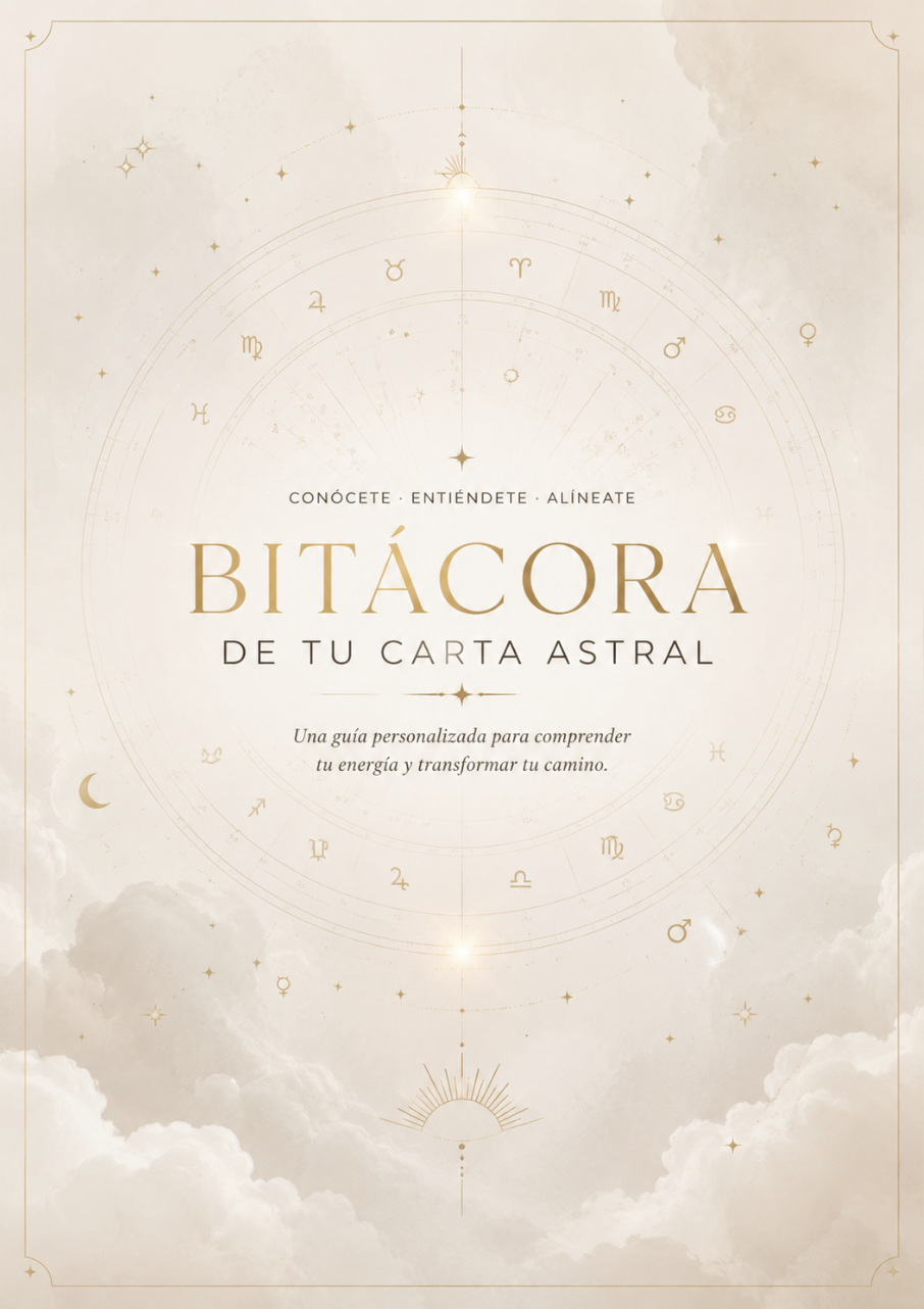 Portada de la Bitácora Astrológica Personalizada — Conócete, entiéndete, alíneate